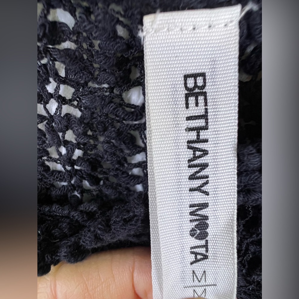Aeropostale Bethany Mota Knit Black Sweater Cover Up Sz M - Picture 2 of 16